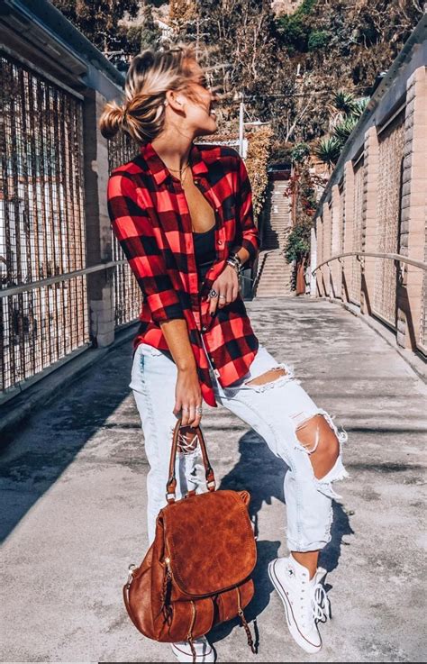 cute flannel outfits